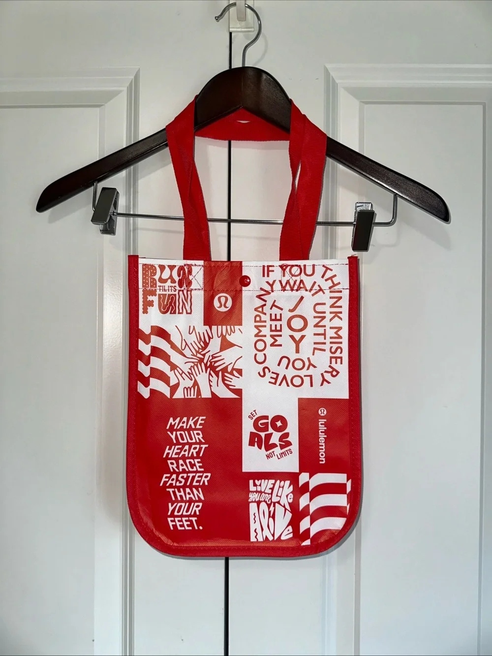 Lululemon Lightweight Snap Close Reusable Tote Bag